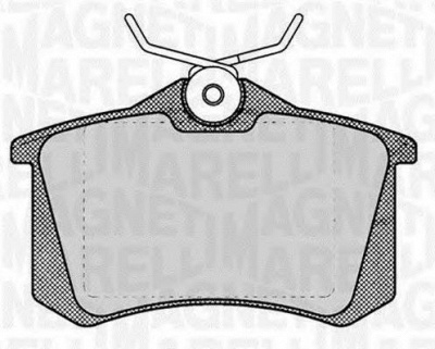 MAGNETI MARELLI 363916060131 -  Комплект тормозных колодок, дисковый тормоз